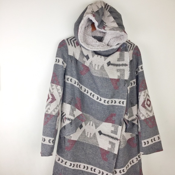 Ecote Blanket, parka Coat asymmetrica oversized sx - Picture 2 of 8